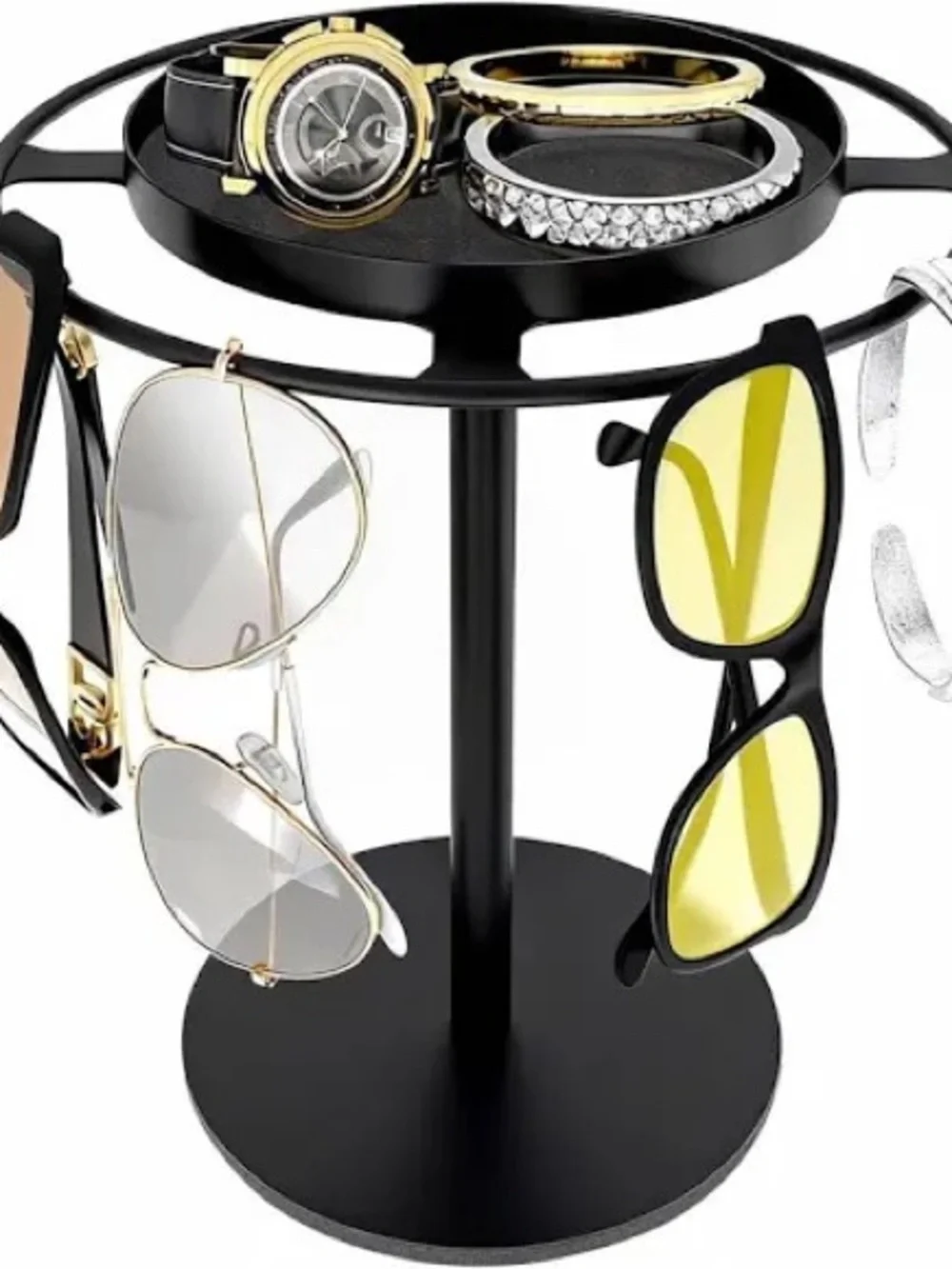 LSK Metal Glasses Holder Stand-Matte Black
